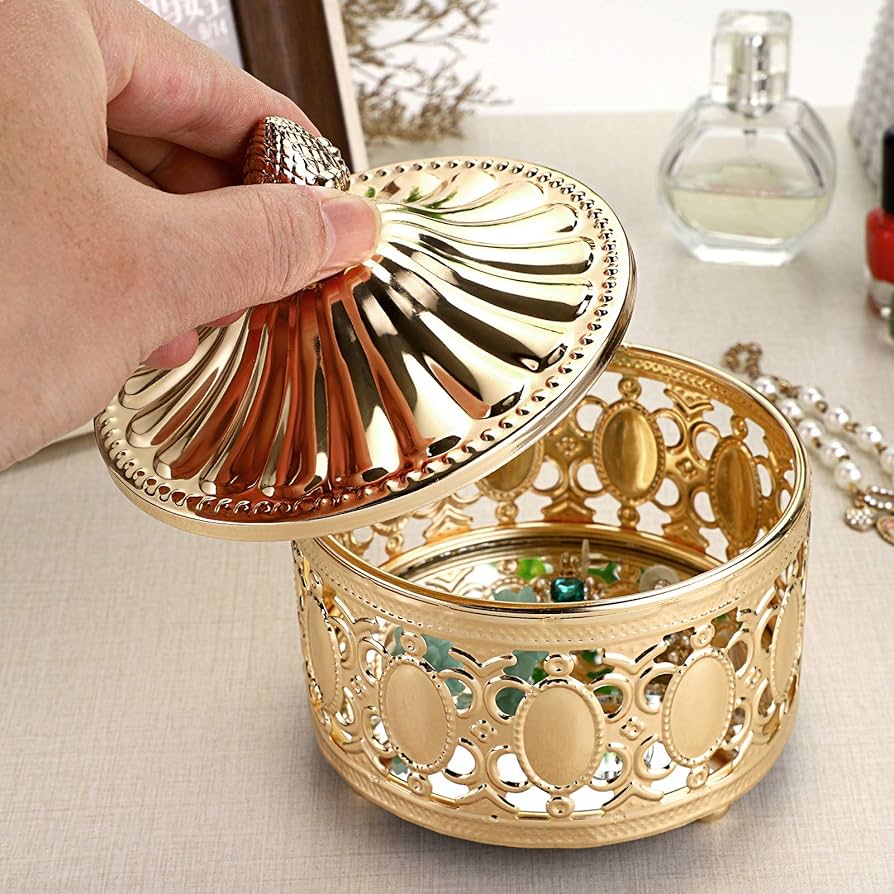 TENDERLOIN リングケース 専用箱 Amazon.com: Hipiwe Antique Metal Jewelry Box Ring Earring